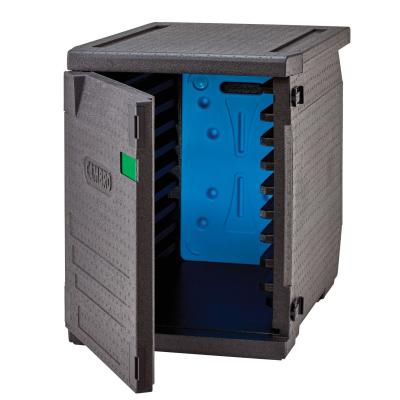 Termoizolační box Cam GoBox s předním plněním pro nádoby 600x400 mm, s 9 vestavěnými drážkami, Cambro, 126 l, s 9 drážkami,…